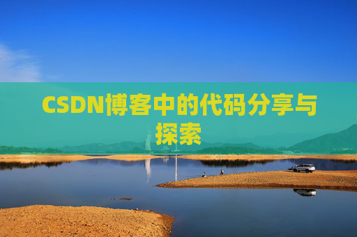 CSDN博客中的代码分享与探索